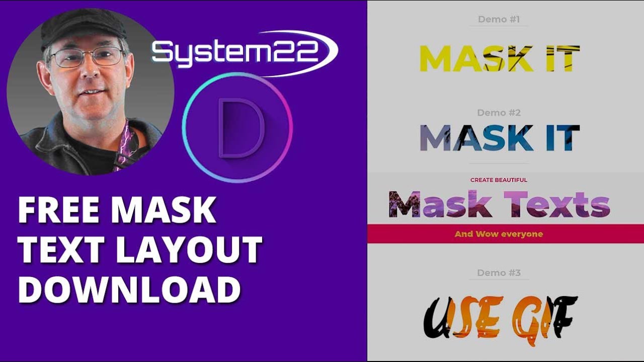 Divi Theme Free Mask Text Layout Download For Divi Supreme 👈👍