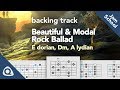 Backing Track - Beautiful Orchestral and Modal Rock Ballad in E dorian, Dm and A Lydian