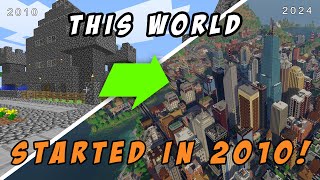 OLDEST Solo-Built Minecraft World?! | Evolution of City of Newisle  | Minecraft Modern City Map