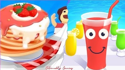 Pancake Run VS Juice Run Android IOS Mobile Gameplay Walkthrough ..