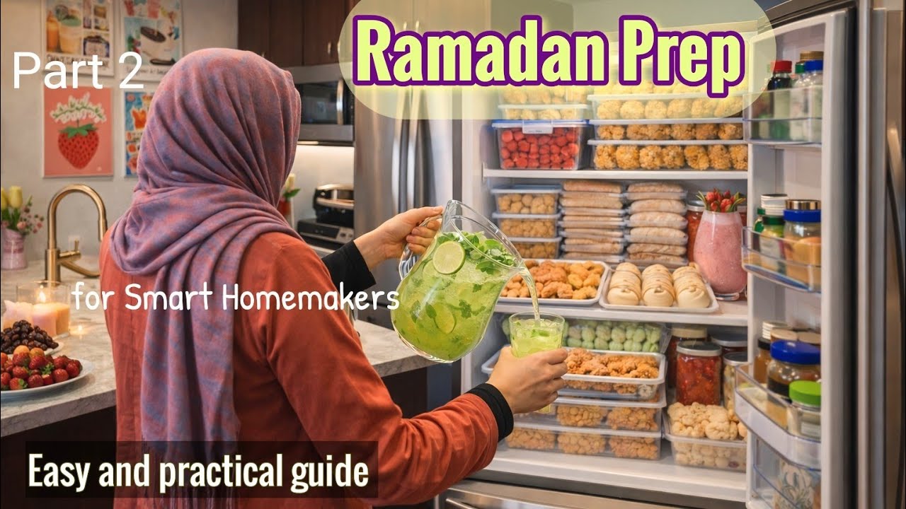 My Ramadan 2026 Meal Prep for Stress Free Days |Hydrating Iftar Drinks | Freeze Kids Meals (Part 2)