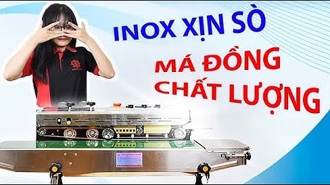 Máy Hàn Miệng Túi Liên Tục Có In Date FRD-1000C CE - Inox Sáng Bóng, Tự Tin Hàn Túi