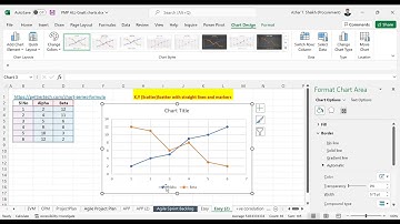 CHARTS :X,Y Scatter with straight lines and markers