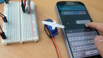 Arduino Uno 로 HM-10/AT-09 블루투스 모듈을 사용해서 SG90 서보모터 제어해 보기