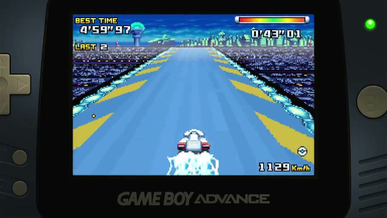 F-Zero: Climax Gold Cup - Port Town: Half Dome Time Attack Nintendo Game Boy Advance Emulated