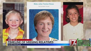 Fayetteville police working to build timeline in case of missing relatives