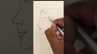 Basic face Drawing #shorts #drawing #youtubeshorts #art #pencildrawing
