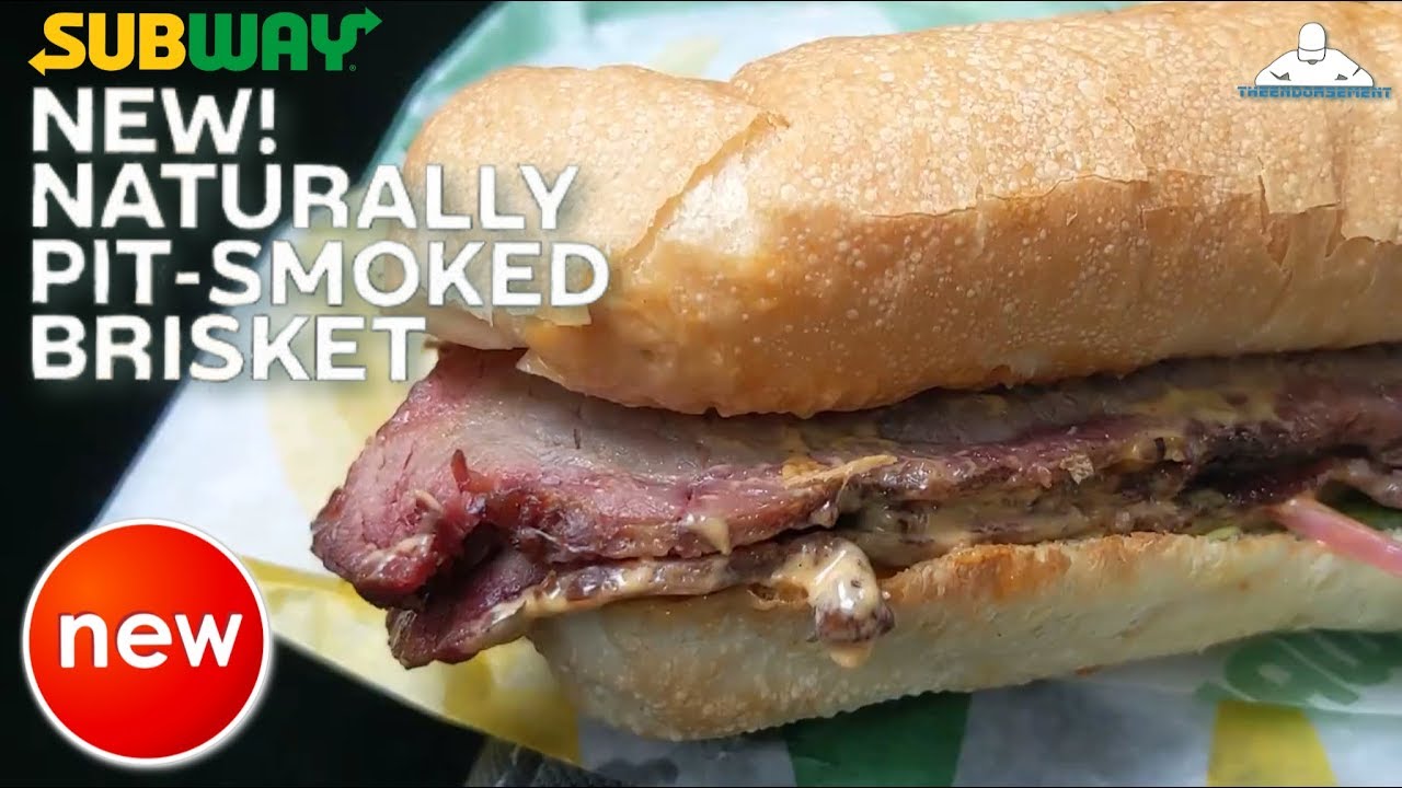 Subway® Naturally Pit-Smoked Brisket Sub Review! 🚇🐄🥖 - YouTube