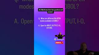 In COBOL, What are different file OPEN modes available in COBOL?
