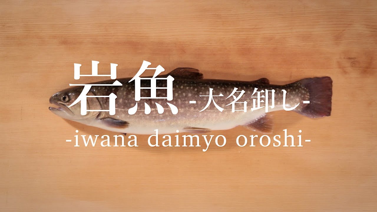 岩魚 いわな のさばき方 大名卸し How To Filet Char Ver Daimyo Oroshi 日本さばけるプロジェクト 海と日本プロジェクト Youtube