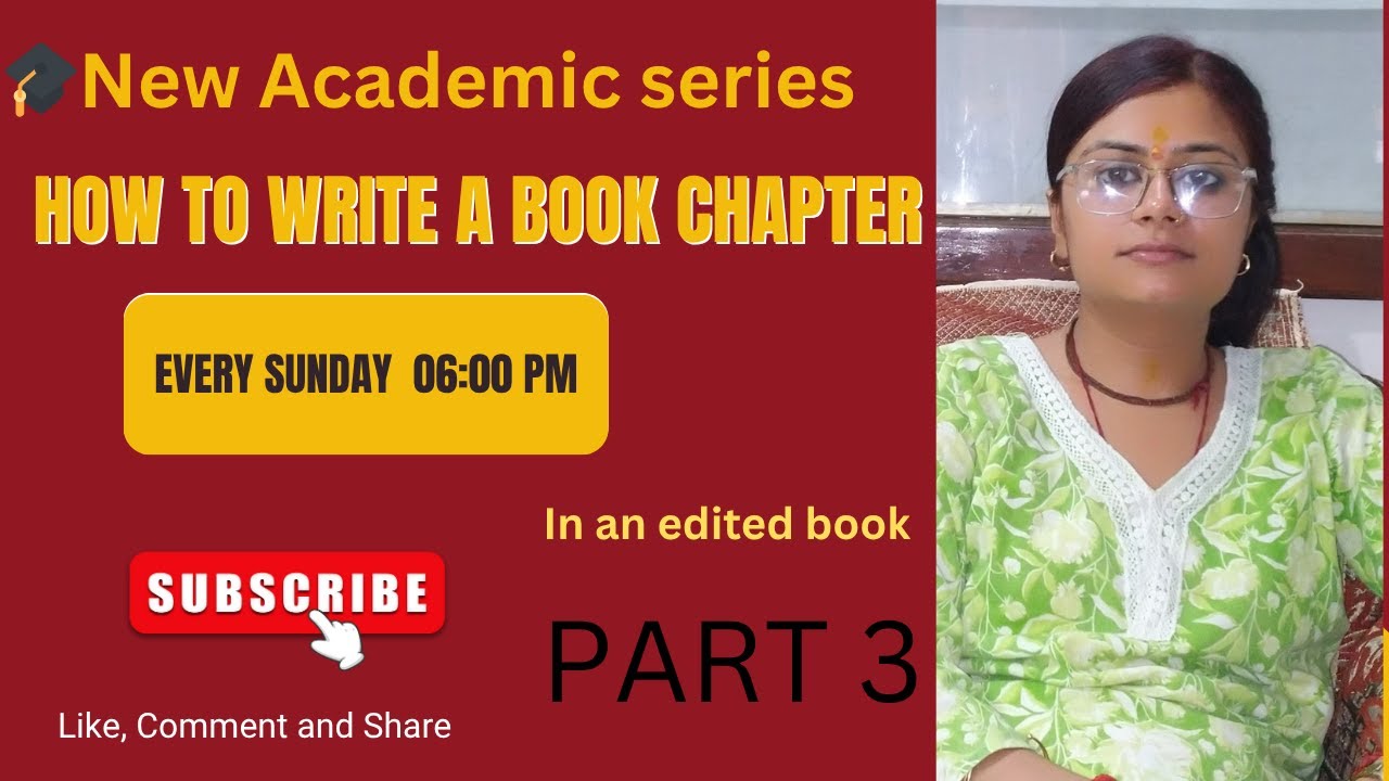 7 Steps to Write a Book Chapter in an Edited Book | PhD Guide #research ...