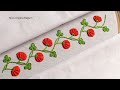 &quot;How to create a stunning spider web stitch flower border design&quot;