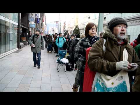 NewiPadの銀座行列まとめ動画