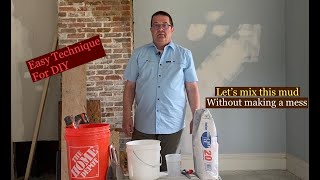 How to Mix QUICKSET DRYWALL  MUD for the HOMEOWNER
