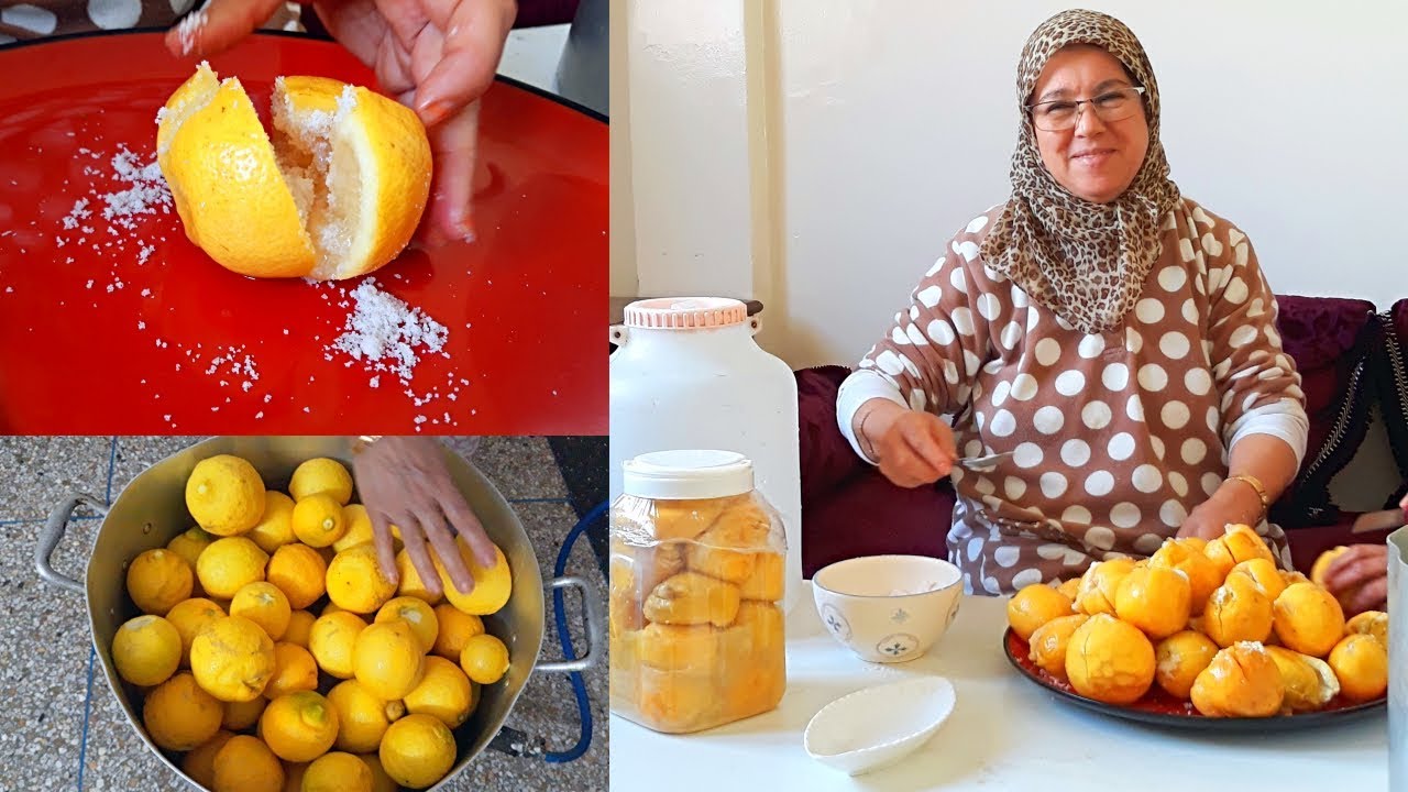 الليمون🍋المرقد او الحامض🍋مصير بكل التفاصيل من اعداد الحاجة فاطمة👩‍🍳
