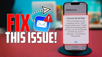 Fix “Cannot Send Mail – The Connection to the Outgoing Server Failed” on iPhone & iPad