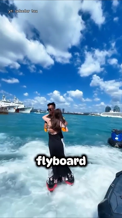 Atlet olahraga yang satu ini mampu terbang!!! #flyboard