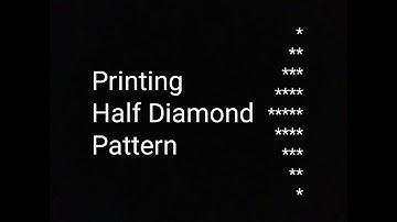 How to print Half Diamond star pattern 1 in C++ using For loop