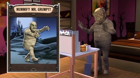 Scary Stranger 3D Mummify Mr Grumpy