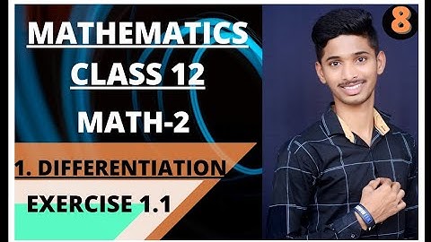 #Differentiation#Mathematics #8 DIFFERENTIATION MATHEMATICS CLASS 12STD HSC BOARD 2021-2022
