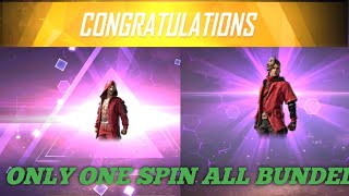 free fire new luck royal bundel only one spin ?