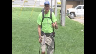 A 71-yr. old Vietnam veteran is walking across America in push for improved vet treatment