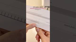How to Sew #5 ladder stitch 🪡✨ #sewing