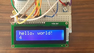 Printing Helloworld to LCD using Arduino