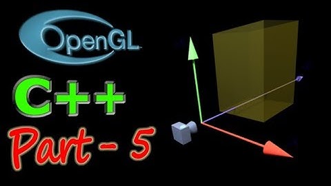 OpenGL Tutorial - 5 | Projection and the Third Dimension | OpenGL in C++ with the GLUT library