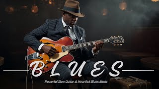 🎶 Whiskey Blues Night 🍷 Powerful Slow Guitar & Heartfelt Blues Music to Heal the Soul 🎸