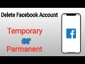 How To Delete Facebook Account | How To Deactivate Facebook Account | Disable Facebook Account |