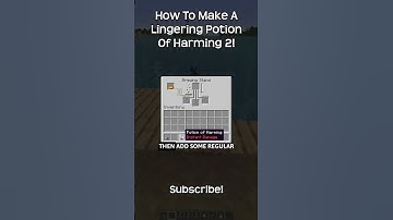 How To Make A Lingering Potion Of Harming 2 In Minecraft!
