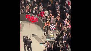 Roman Reigns Comes under the Ring Not televised WWE MONDAY NIGHT RAW Brooklyn 4/1/2024 #shorts