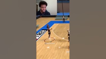 Jumpshot met één hand 😱 #shorts #nba2k