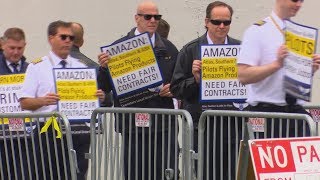 Protests at Amazon shareholder meeting