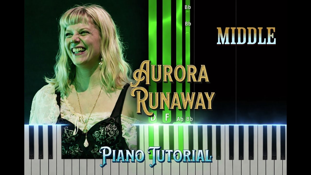 Runaway  Aurora Middle Piano Tutorial