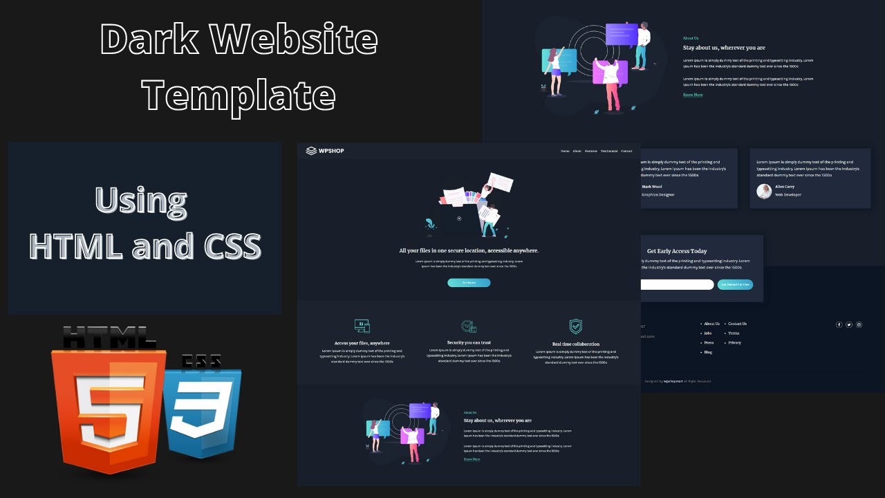 How to Make Ecommerce Website Template With HTML CSS | Create Ecommerce  Website With Product Slider - YouTube