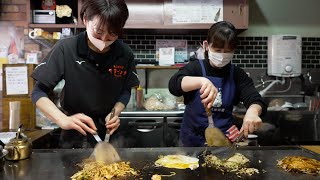 【広島】お好み焼き愛が爆発！女性店主が手がけるこだわりの一品【まっちょ】Japanese Okonomiyaki Restaurant in Hiroshima