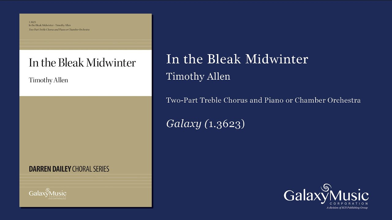 In the Bleak Midwinter by Timothy Allen - Scrolling Score