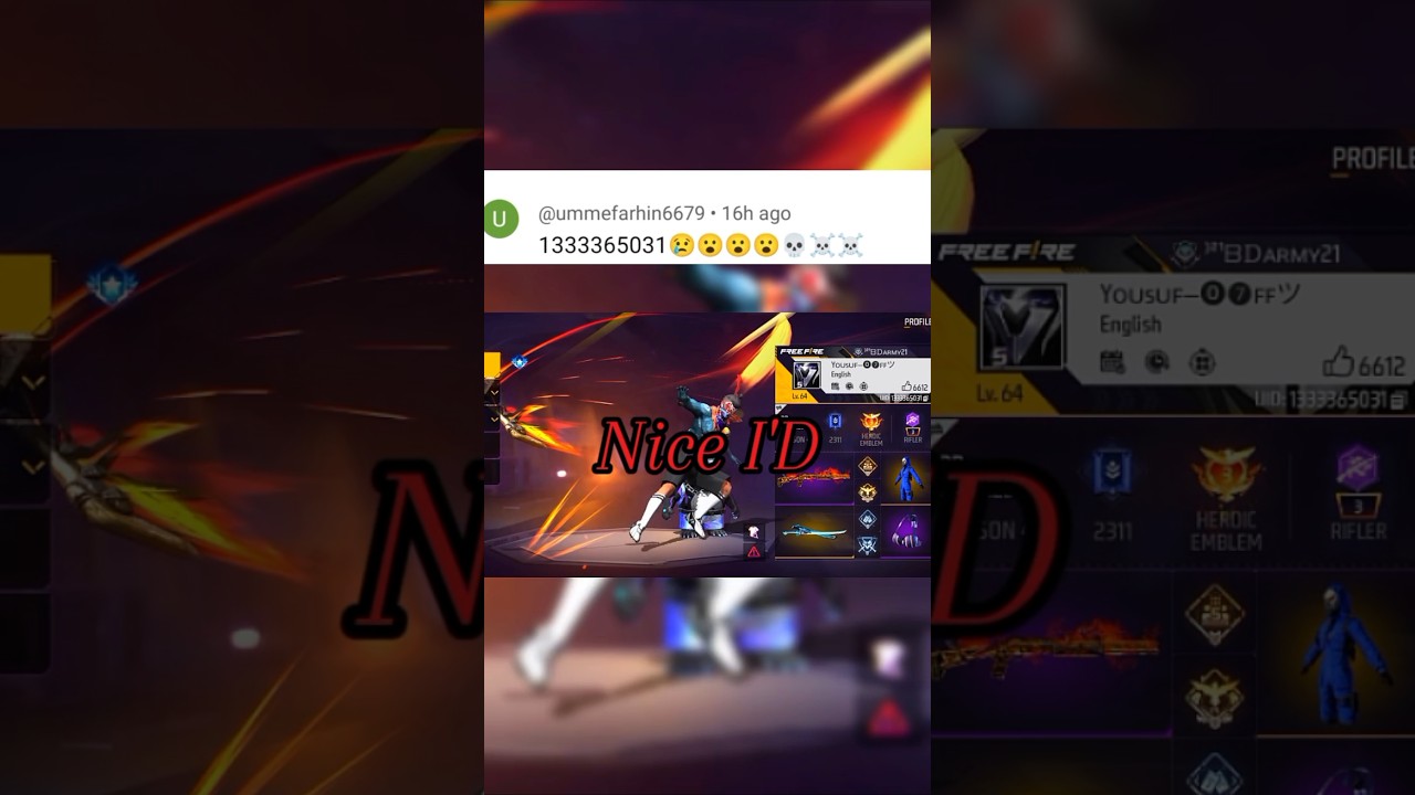 My💯 subscriber🔥 ID reaction😎 