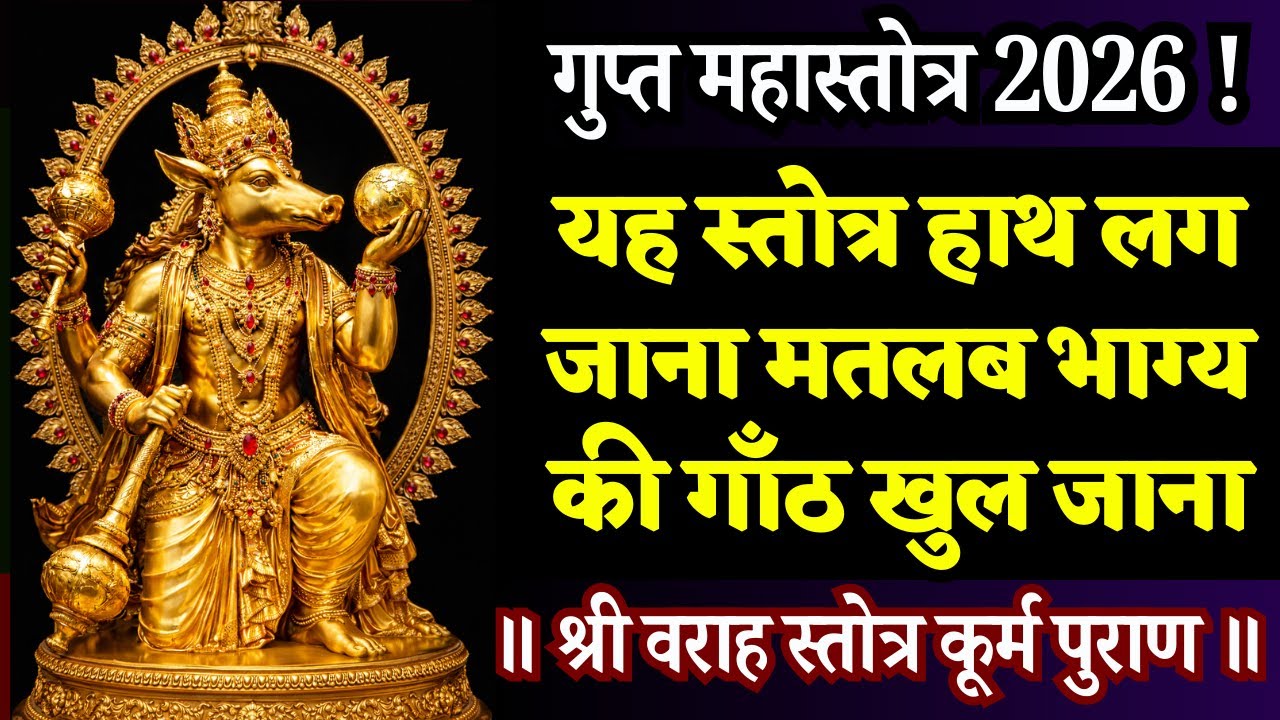 जीवन में यह स्तोत्र क्या-क्या दिला सकता है इसकी कल्पना भी असंभव है। Varaha Stotra Kurma Puran