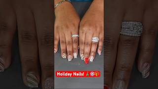 Check out full tutorial on my channel!  #holidaynails #nailartdesigns #gelxnails #christmasnailart