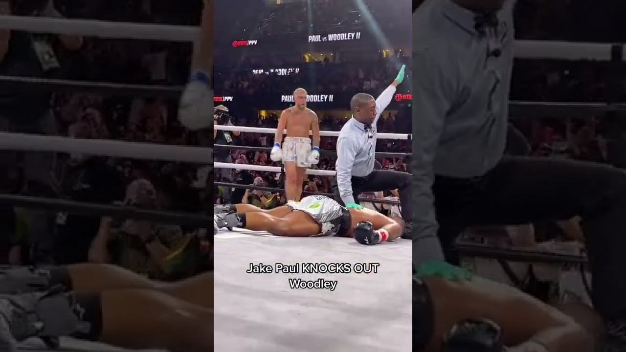 Tyron Woodley IS KNOCKED OUT by Jake Paul. 😳 - Boxing 