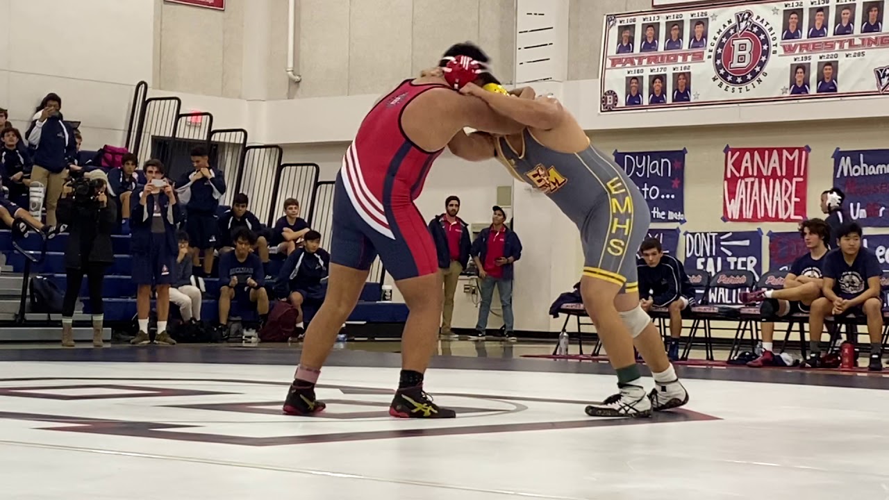 Zack Dunham EMHS wrestling Vs. Beckman YouTube