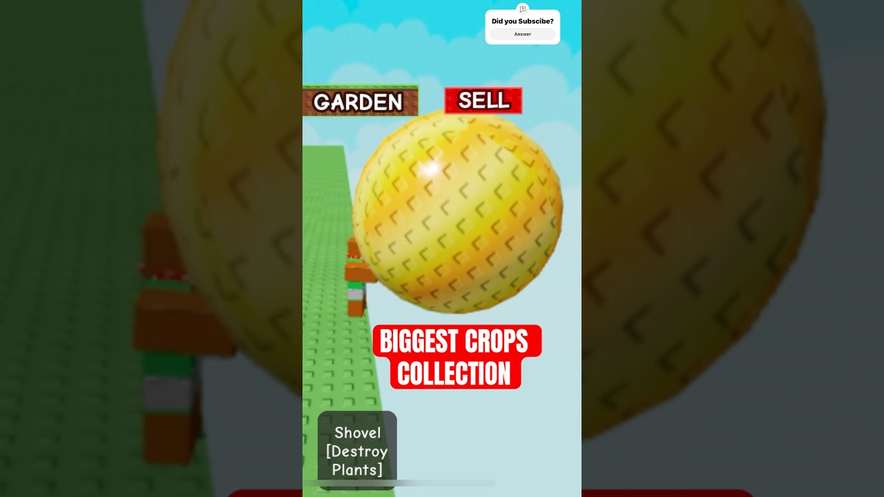 Biggest Crops Collection! Grow a Garden Roblox
