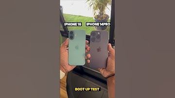 iphone 16 Vs iphone 14 pro Boot Up Comparison test #shortfeed #shorts