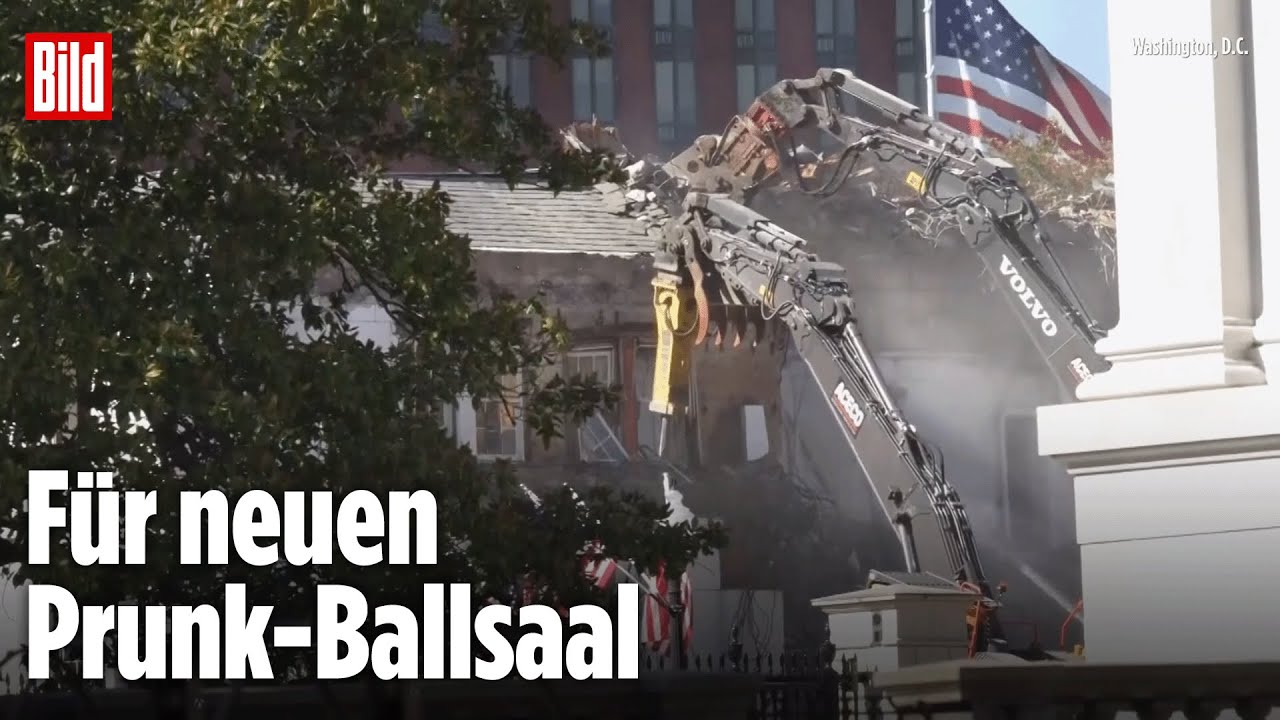 Trump reißt Teil des Weißen Hauses ab