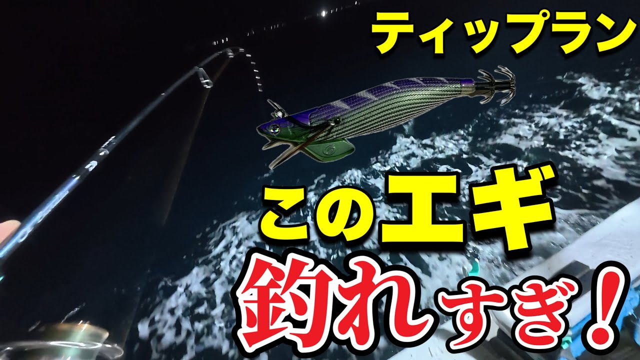 [ティップラン]釣れすぎ注意！初心者がこのエギで連続ヒット！
