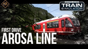 Arosa Line First Drive | Train Simulator 2017 part 1