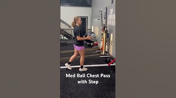 Med Ball Chest Pass with Step